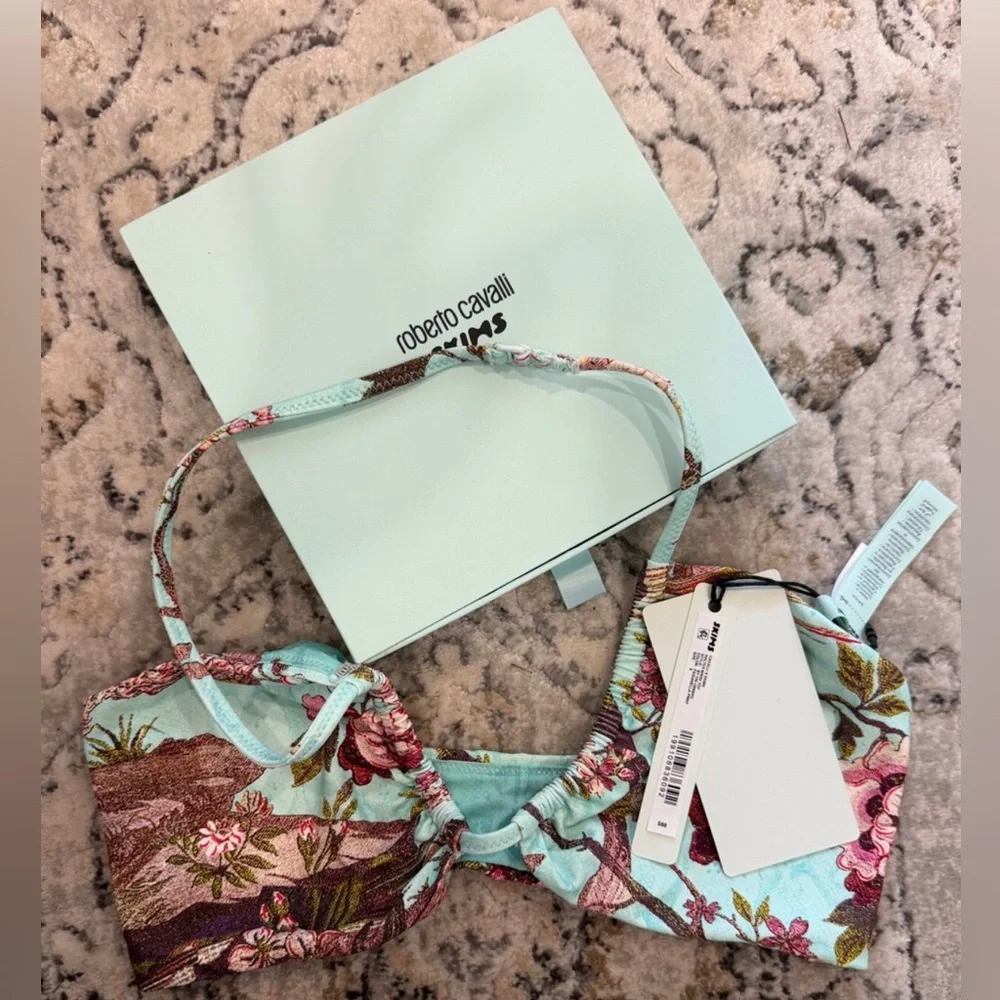 SKIMS X Roberto Cavalli Halter Bikini Top